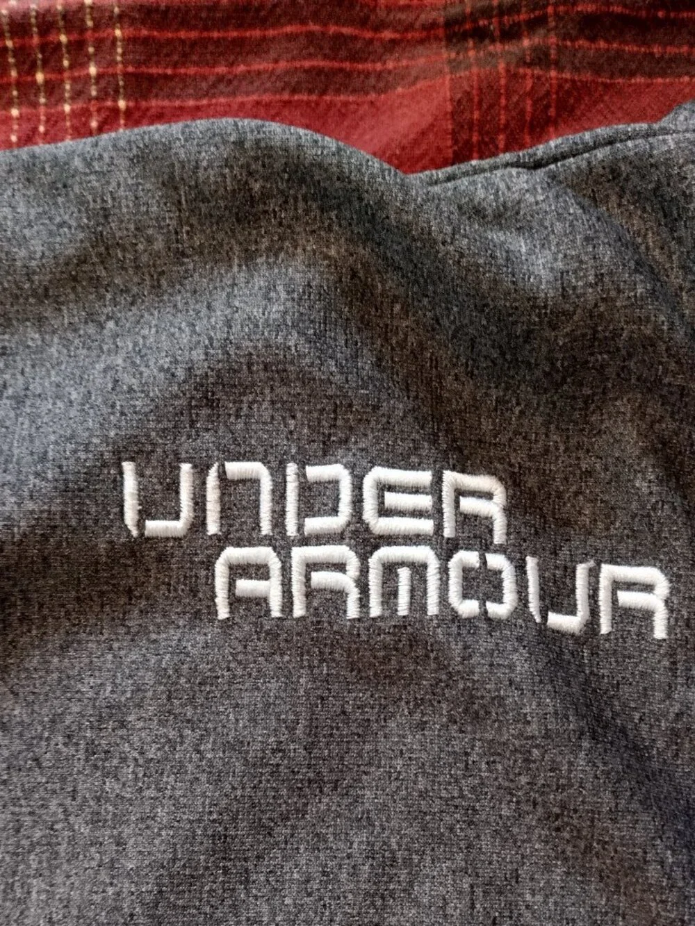 Under Armour Storm Men's Gray Pullover Hoodie Drawstring Pockets Size Medium